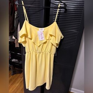 Pink Lily yellow dress